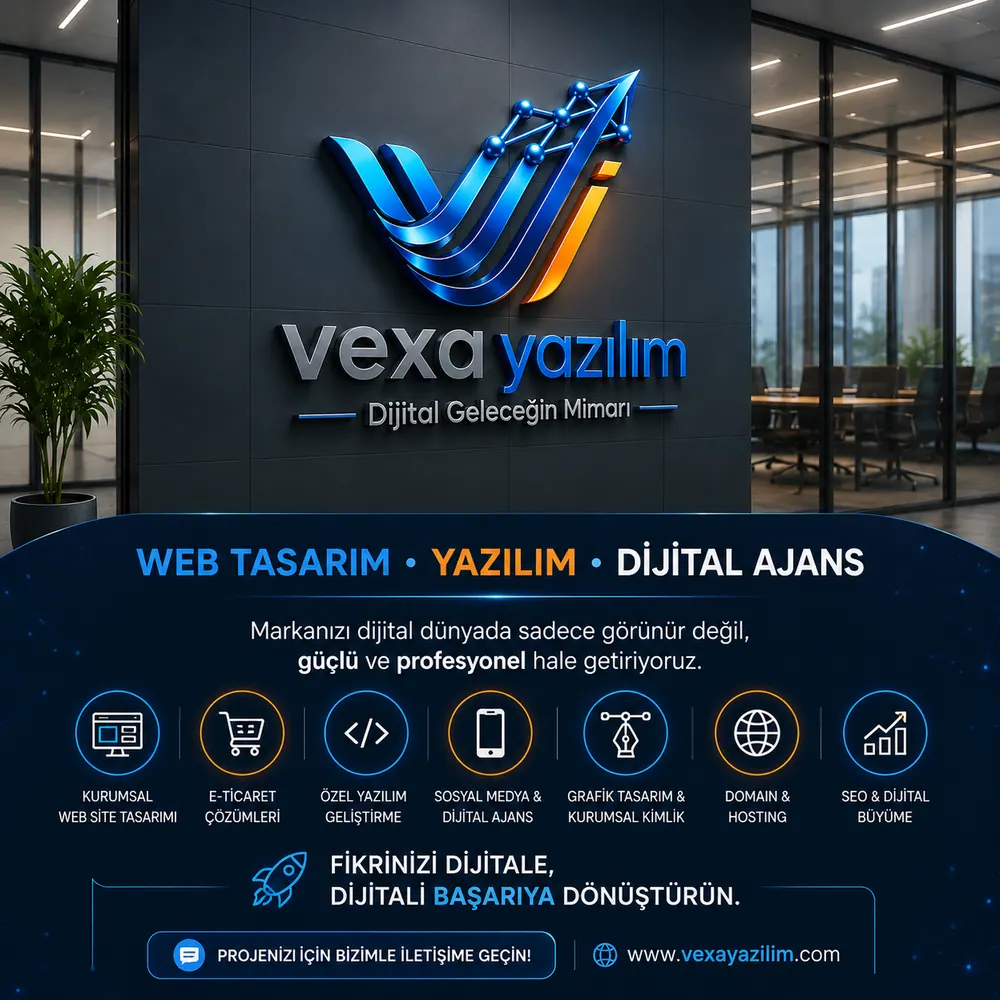 Vexa Yazılım ofis ve dijital ajans sunumu